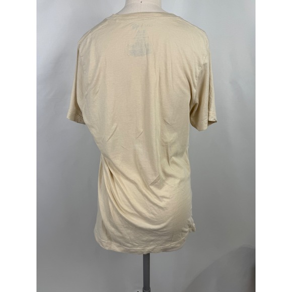 Celestial Skeleton Neutral Halloween Basic Shirt Medium Emo Goth Beige Soft - Picture 2 of 7